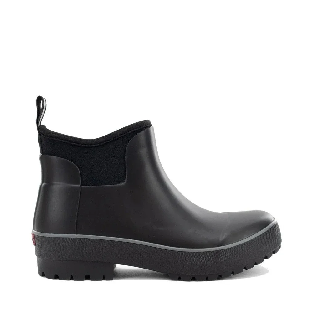 Chooka Everyday Neoprene Ankle Rain Boot Black